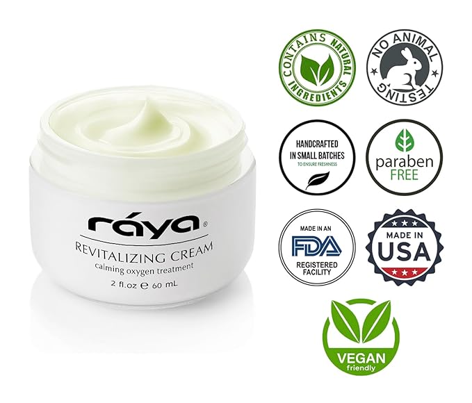 Raya Revitalizing Cream (307) | Moisturizing, Regenerating, and Calming Facial Day and Night Cream for Dry and Irritated Skin | Nourishes and Helps Reduce Fine Lines and Wrinkles