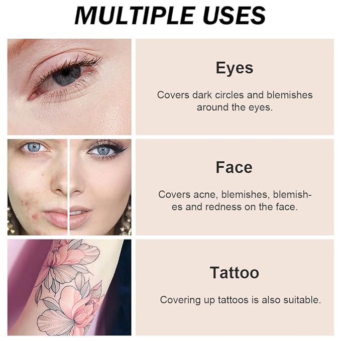 Kaely Pot Concealer Full Coverage Set,under Eye Brightener ojeras 02