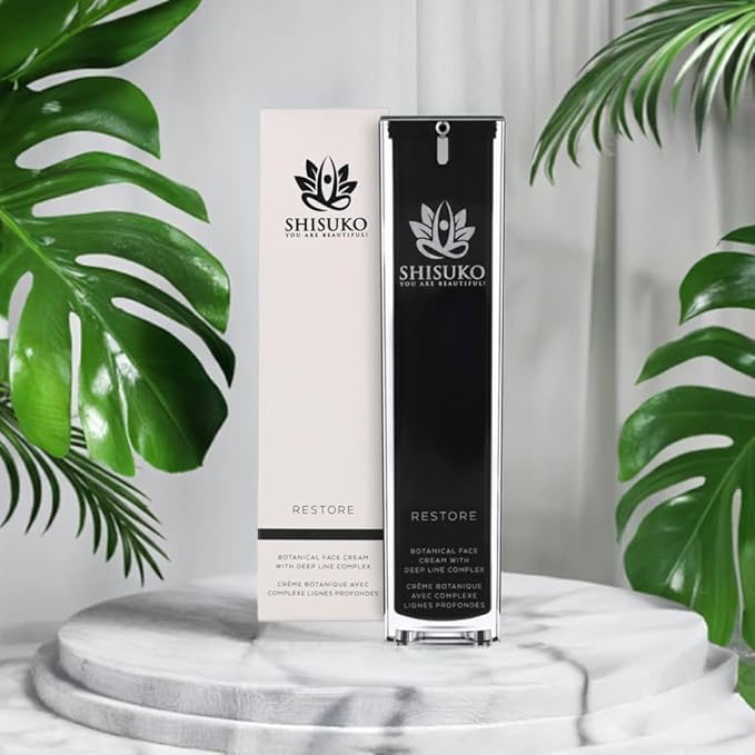 Shisuko Restore a luxurious emollient for complete hydration. Fine line eraser. Optimized for dry, normal and sensitive skin. Formulated with Vitamin E and Magnesium 1.35 oz