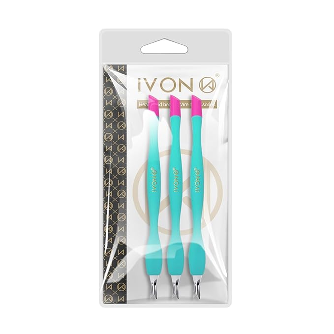 IVON 3pcs Cuticle Trimmer Pusher,
