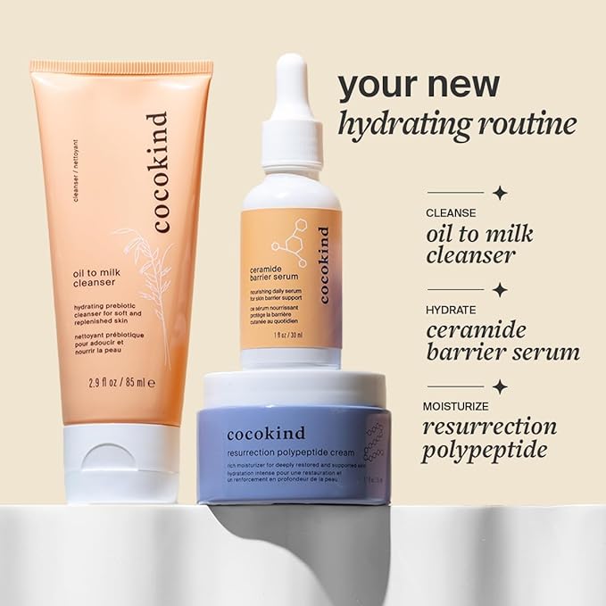 Cocokind Ceramide Barrier Serum, Hydrating Serum to Reduce Dryness, All Skin Types including Sensitive Skin, Fragrance Free, Cruelty Free, Jumbo Bottle, 2oz