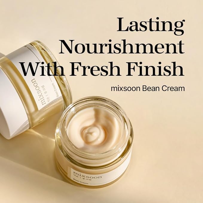 mixsoon Bean Glass Skin Duo Bean Essence 50ml + Bean Cream 50ml 3.38 Fl. Oz / 100ml Glass Skin Care