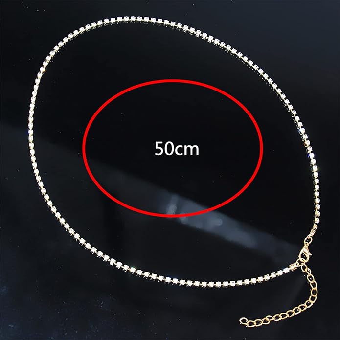 Boho Crystal Thigh Chain Gold Body