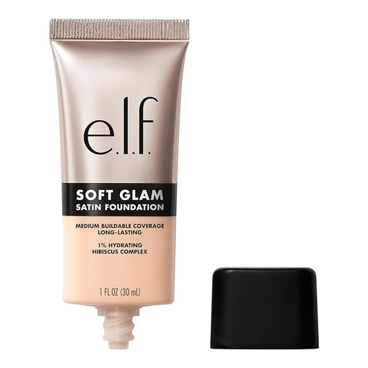 e.l.f. Soft Glam Foundation, Medium Coverage, Long-Lasting & Fair Cool
