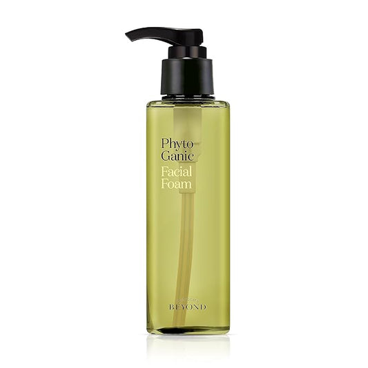 BEYOND Phytoganic Facial Cleansing Foam (6.8fl oz) - Vegan Formula Korean Skin Care. Moisturizing Gel-Type Facial Foam for Impurities & Makeup Removal, lean Herbs, Phyto-Biome
