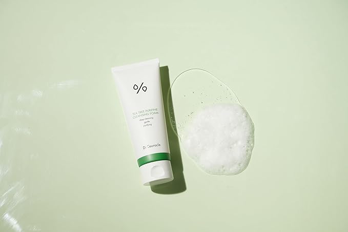 Dr.Ceuracle by leegeehaam Tea Tree Purifine Cleansing Foam (150ml / 5.07 fl. oz.) - Gel to Foam Mild Soothing Daily Cleanser with Fine Bubbles, Sebum Reducing and Hydrating for Sensitive Skin