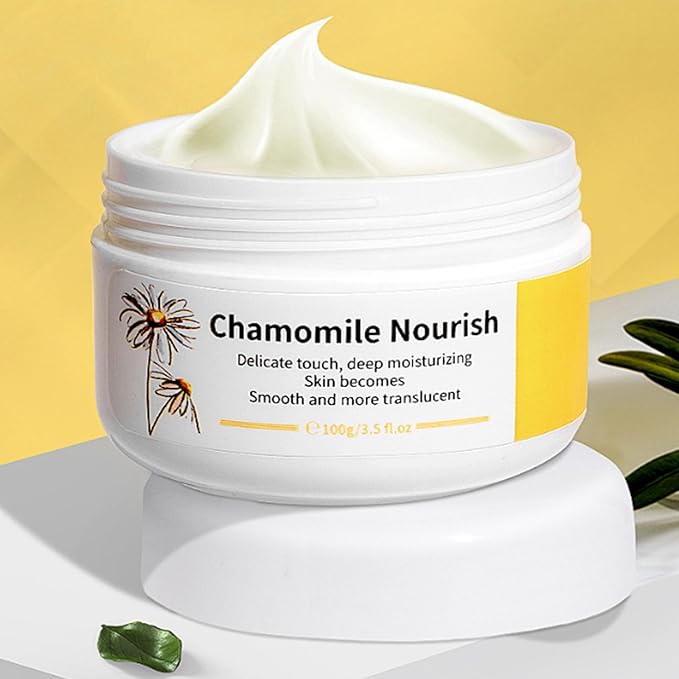 Calm Skin Chamomile Moisturizer Cream,Hydrating, Redness Relief Face Moisturizer Lotion w Chamomile,For Dry, Oily, Sensitive Skin,Wrinkles & Fine Lines