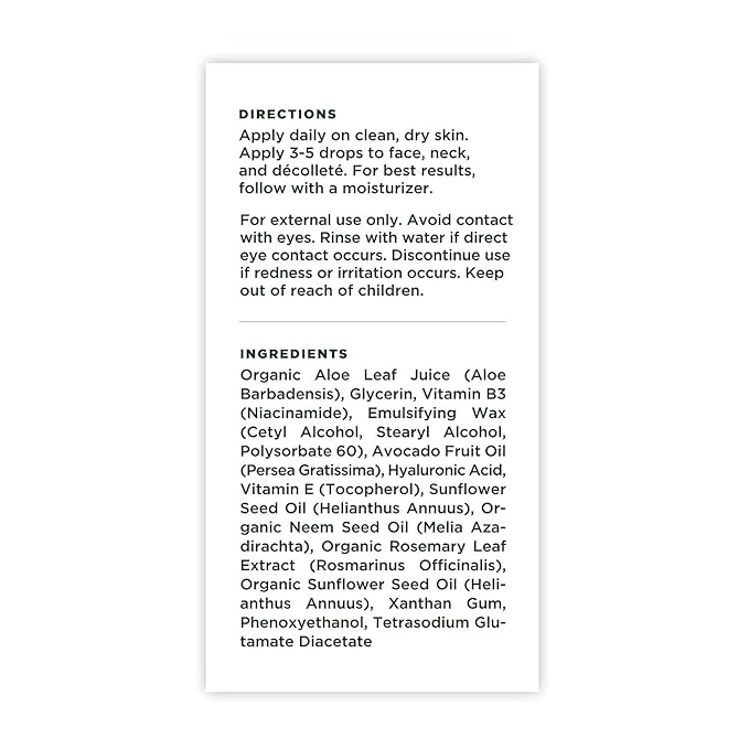 Tree of Life Beauty Niacinamide Vitamin B3 Serum, Hydrating Face Oil for Dark and Age Spots, Tightens Pores, Facial Serums for Sensitive Skin with Hyaluronic Acid and Vitamin E, 2 Fl Oz (Pack of 2)