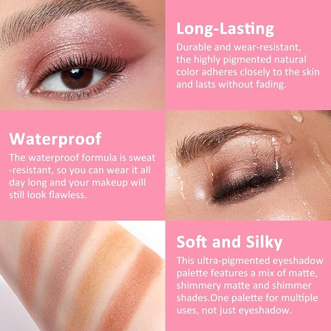 25 Colors Nude Champagne Gold Glitter Matte Shimmer