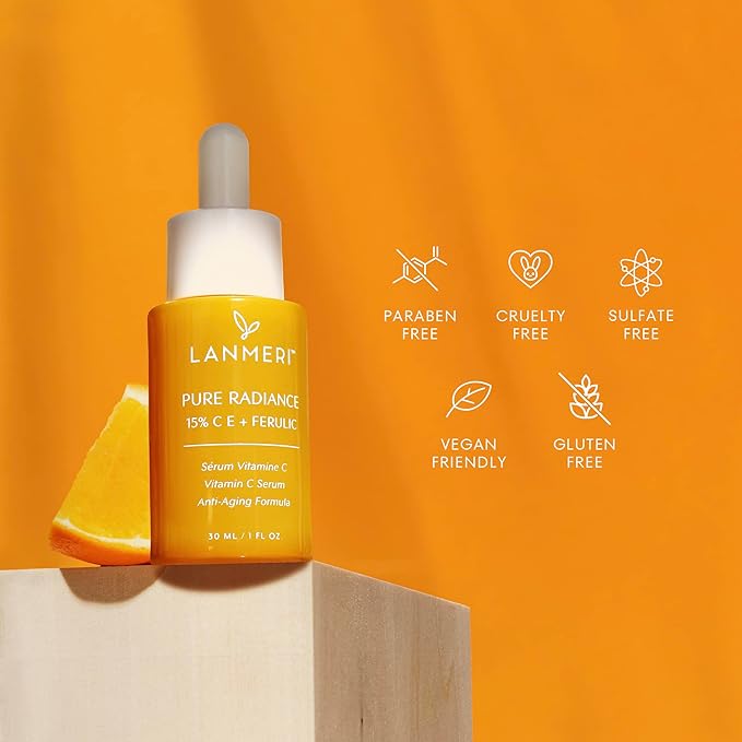 Vitamin C Face Serum 2pack- CE Ferulic Facial Serum with 15% Pure L-Ascorbic Acid, Ferulic Acid, Vitamin E, & Hyaluronic Acid - Anti Aging, Anti Wrinkle Skin Brightening Dark Spot Corrector