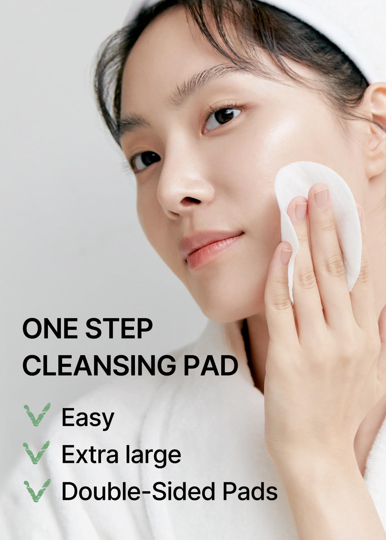 celimax One Step Mild Cleansing Pad (60pads) | Easy One-step Makeup Remover, Cleansing Water Pads, Big Size, Face Wash Cleanser, Hydrating, Soothing, Moisturizing, Korean Daily Skincare