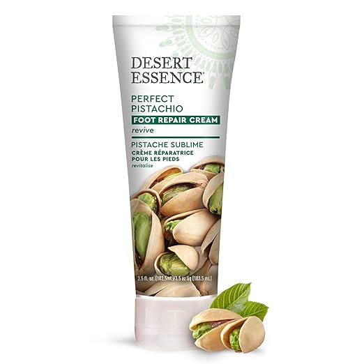 Desert Essence Organics Foot Repair Cream, Pistachio, 3.5 Oz