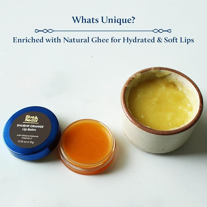 Blue Nectar Shubhr Orange Lip Balm