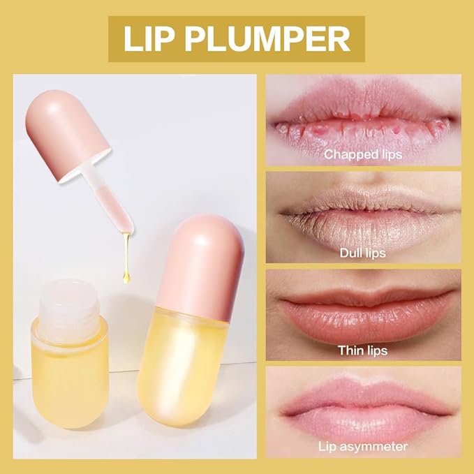 KISSIO Natural Lip Plumper,Lip Plumping Lip 5.5ml