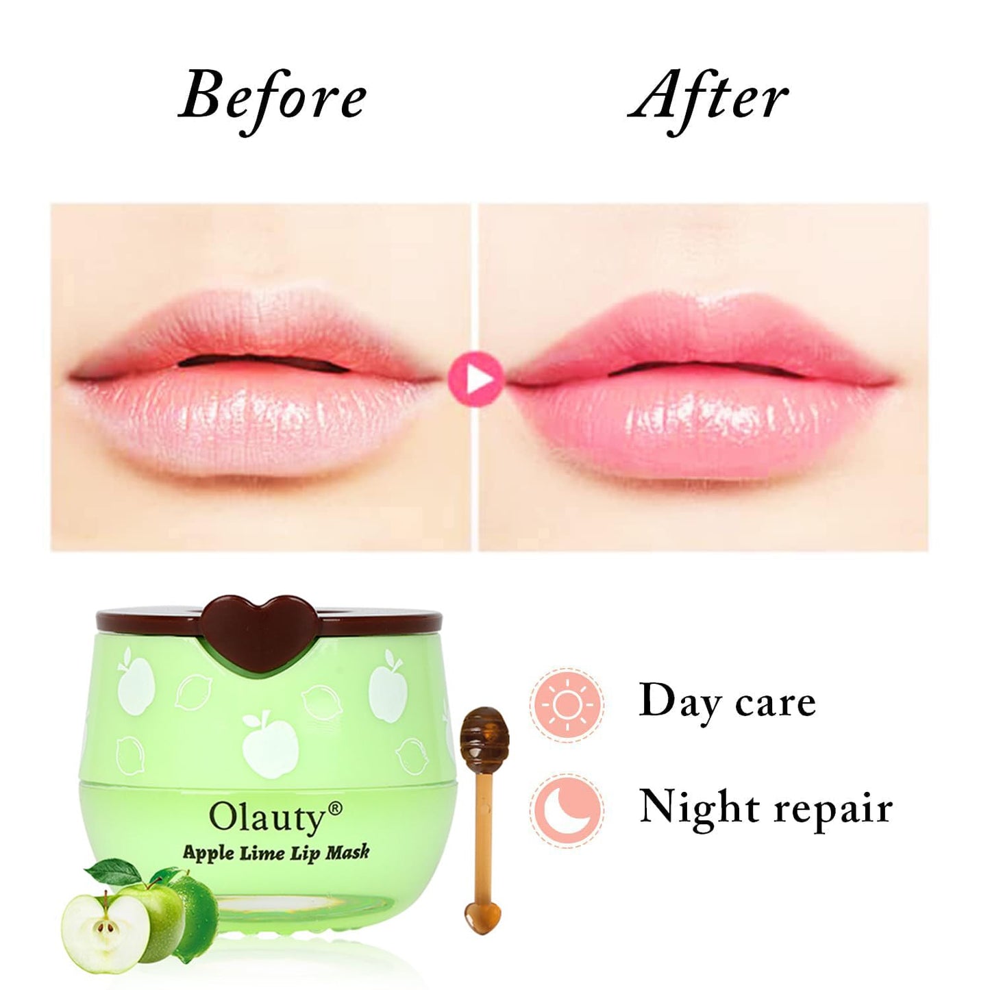 6 PCS Bee Lip Balm Honey Pot, Honey & Strawberry & Watermelon & Apple Lime & Cherry & Mint Lip Sleeping Mask Overnight, Bee Lip Balm Honey Pot Hydrating Prevention Dry and Cracked Lip Scrubs (Set B)