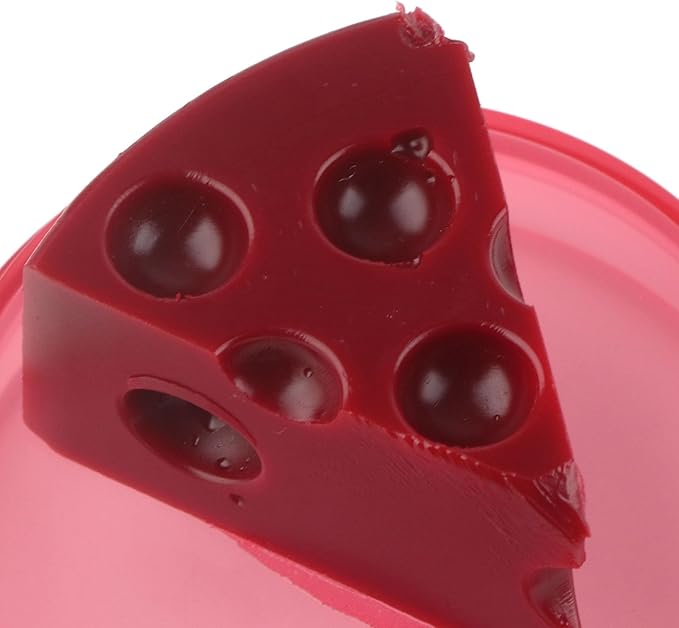 Cheese Shaped Lip Balm, Moisturizing Nourishing 0.3oz(01)