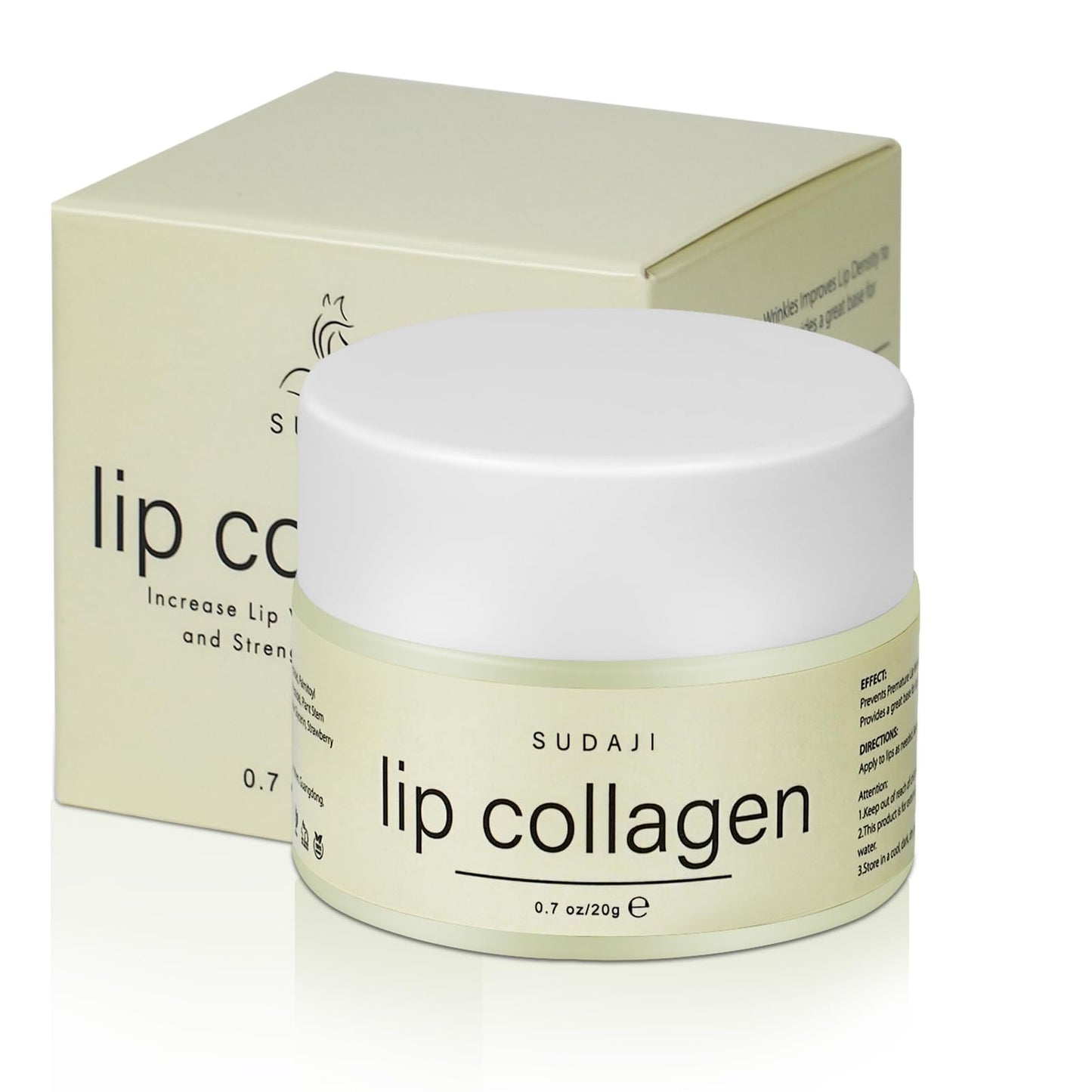 Lip Collagen + Peptide 0.7oz, Collagen Lip Mask with Vitamins E, A -Lip balm to Nourish & Hydrate Lips, Lip Moisturizer for Gentle exfoliating