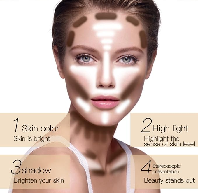 MAEPEOR Matte Setting Loose Powder 8 Colors Smooth