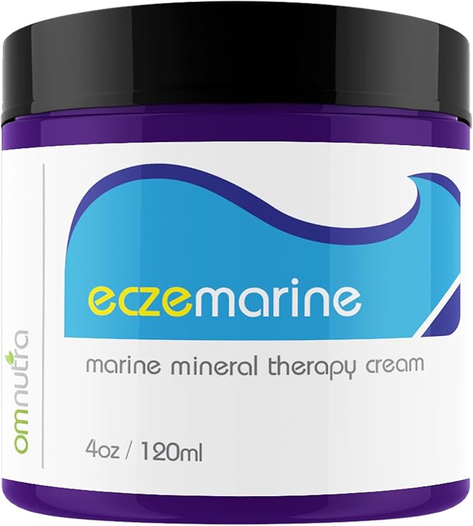 Ocean Eczema Cream for Kids - 4OZ Eczemarine Magnesium Lotion for Kids Eczema Topical Magnesium Cream for Sleep with Inland Sea Minerals Organic Colloidal Oatmeal
