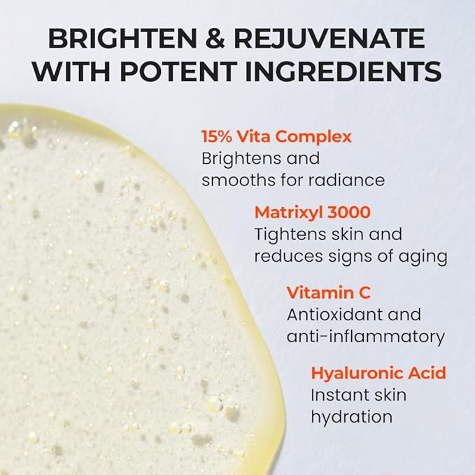 [SKIN&LAB] Vitamin C Serum for Face with Hyaluronic Acid and Niacinamide | Even Skin Tone Serum (1.01 fl oz)