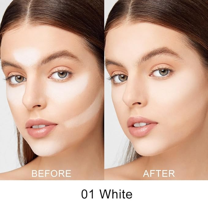 Kaely Color Correcting Concealer,Cream Pot Concealer Full Coverage,under Makeup,01 White