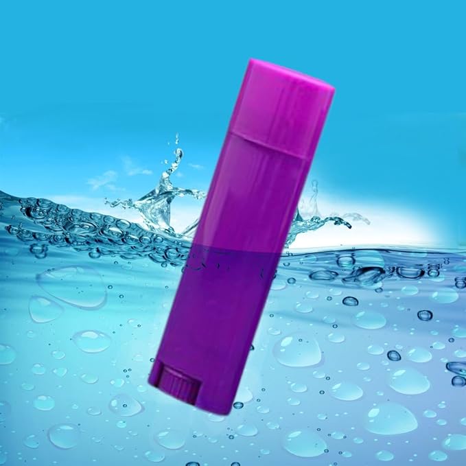 5ml 100Pcs Empty Oval Deodorant Lip Deodorants(Purple)