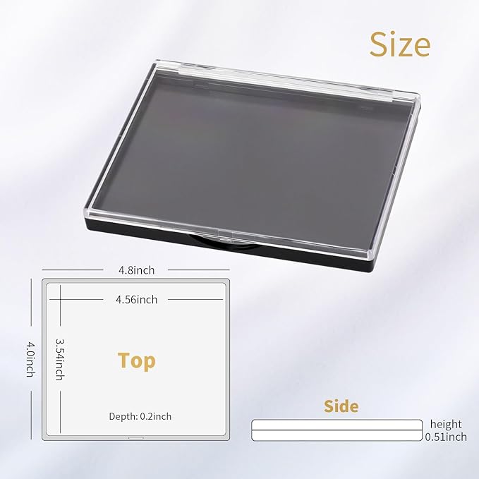 AJLTPA Magnetic Makeup Palette with Clear Top, 3Pack