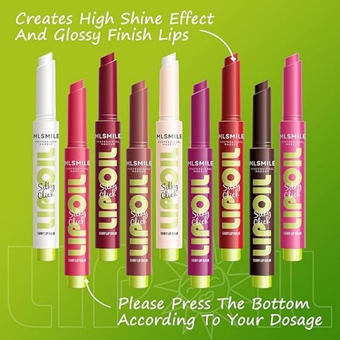3 Colors Fat Lip Oil Click Slick,Non-stick High