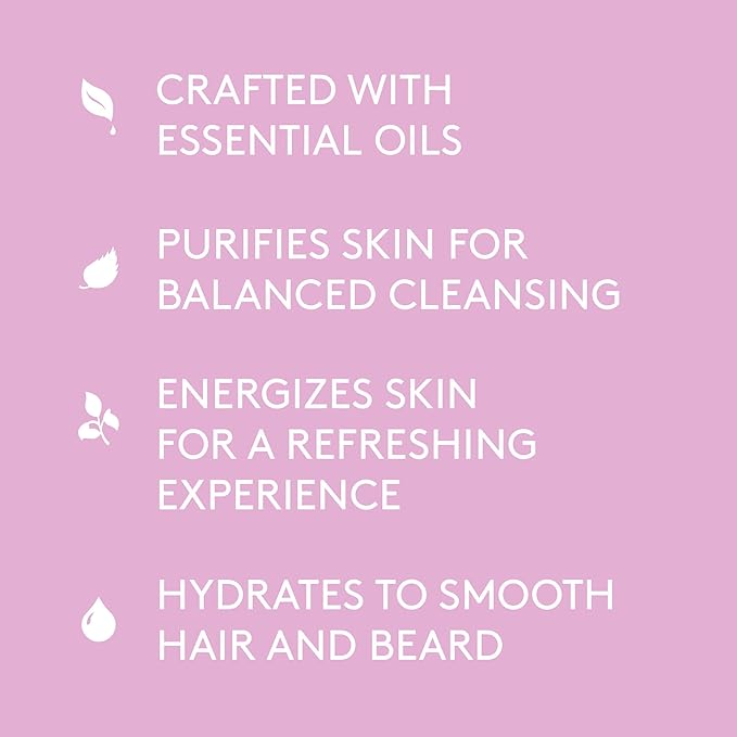 Barrel and Oak - All-In-One Body Wash, Men's Body Wash, Men's Soap for Hair, Face, & Body, Refreshing & Balanced Cleanser, Essential Oil-Based Scent, Vegan (Woodland Birch, 16 oz)