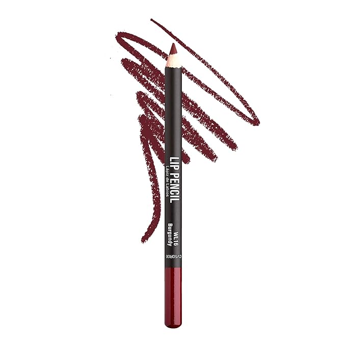 KISS New York Professional Slim Lip Pencil, Creamy Soft Lip Liner, Smooth Long-Lasting Rich Lip Color, Natural Lip Makeup, Water-Resistant Lip Crayon (Deep Cherry)