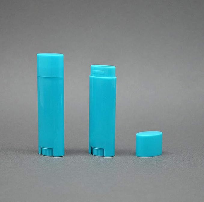 5ml 25Pcs Empty Oval Deodorant Lip Blue)