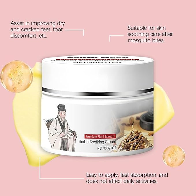 2PCS Body Care Cream with Menthol, Calendula and Dendrobium for Dry Skin Relief