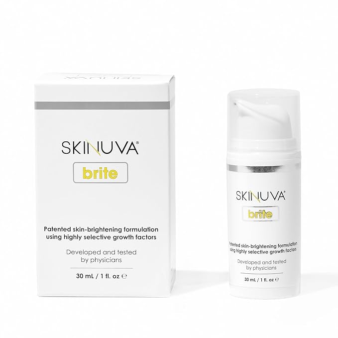 Skinuva® Brite Dark Spot Treatment – Tone-Enhancing Cream Formulated with Growth Factors, Vitamin C, and Niacinamide For All Skin Types