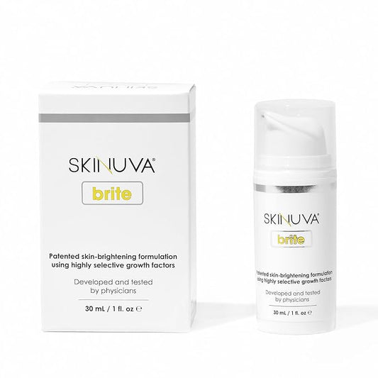 Skinuva® Brite Dark Spot Treatment – Tone-Enhancing Cream Formulated with Growth Factors, Vitamin C, and Niacinamide For All Skin Types