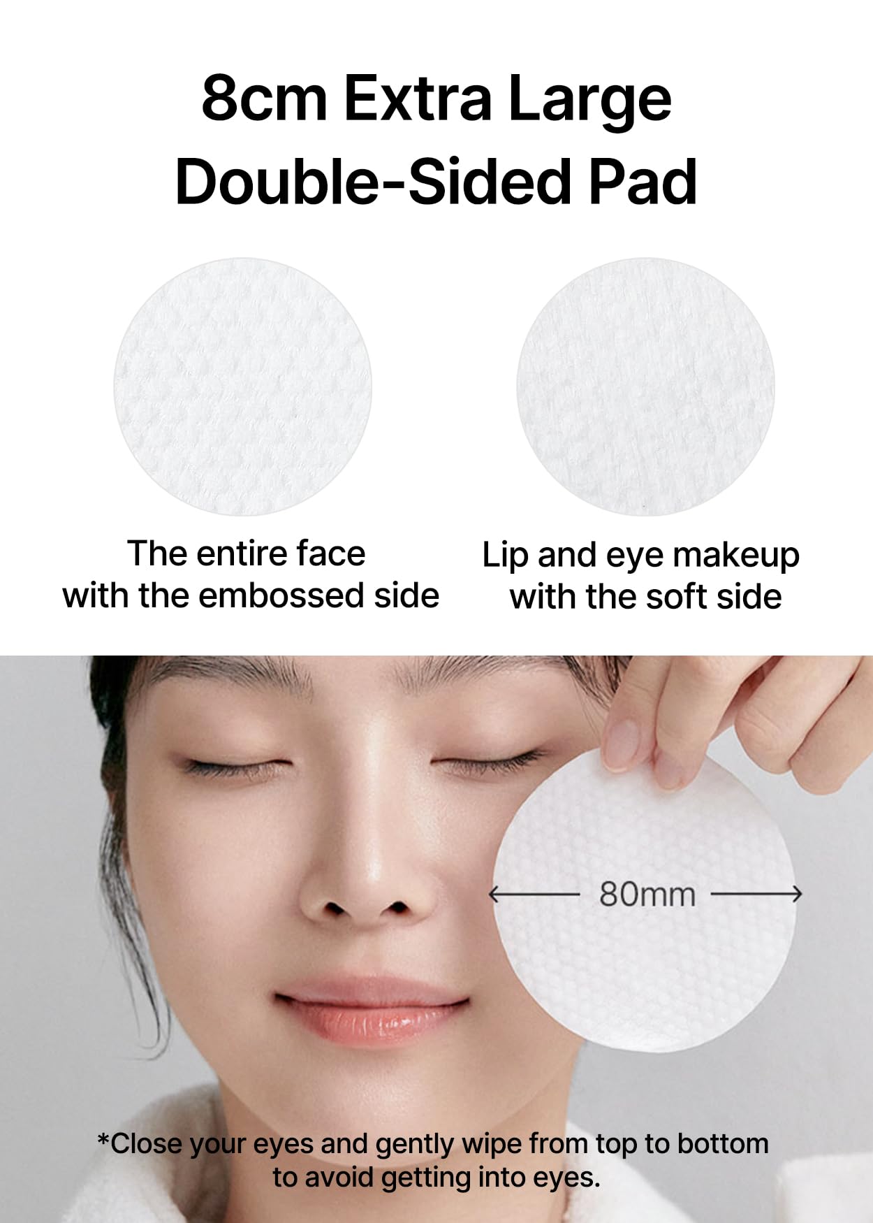 celimax One Step Mild Cleansing Pad (60pads) | Easy One-step Makeup Remover, Cleansing Water Pads, Big Size, Face Wash Cleanser, Hydrating, Soothing, Moisturizing, Korean Daily Skincare