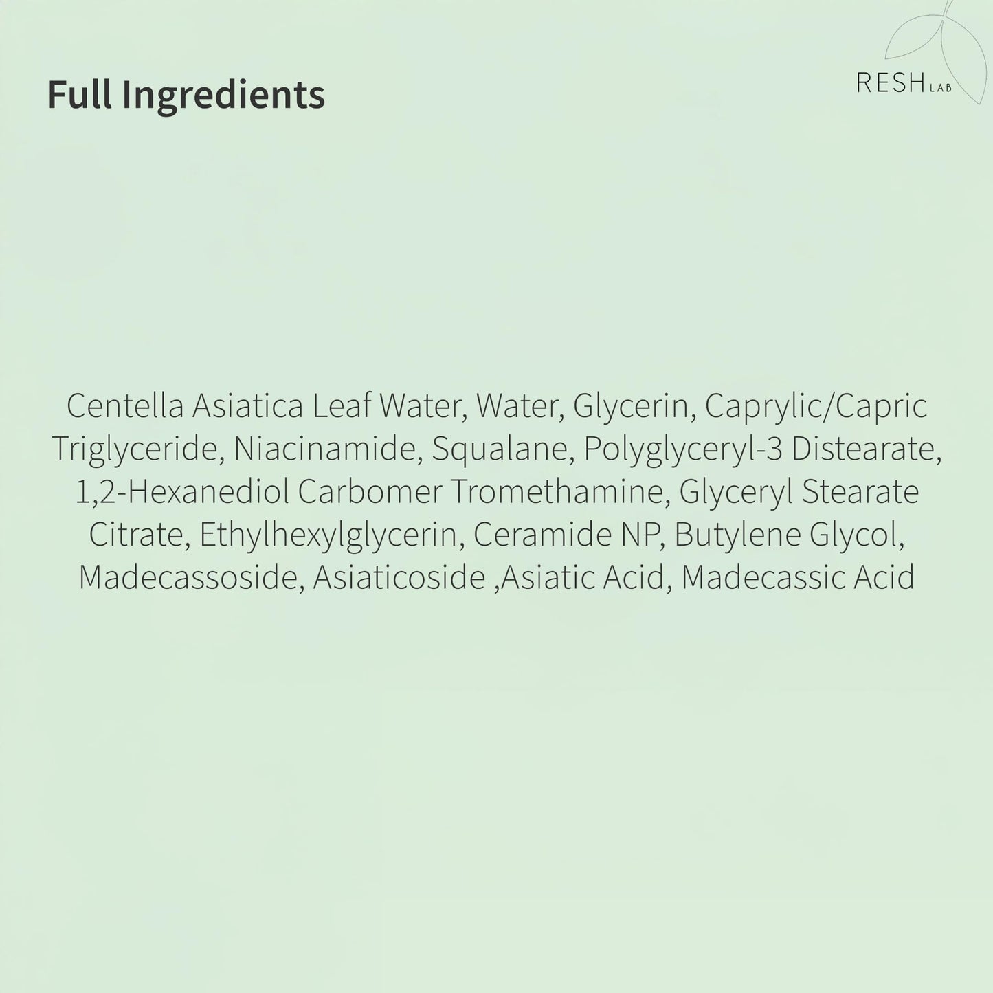 Rash Lab Cica Cream – Korean Centella Face Moisturizer for Sensitive Skin | Anti-Redness Soothing Repair Cream with Niacinamide & Ceramide | Lightweight Hydrating Daily Facial Moisturizer 50 ml