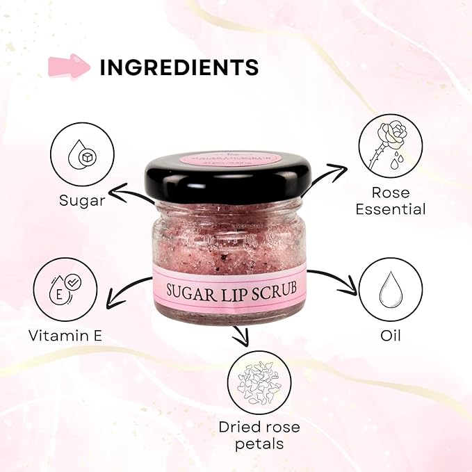 Sugar & Dried Rose Petals Lip