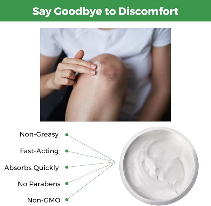 Hemp Relief Cream - May Help with Neuropathy, Muscles, Joints, Neck, Back, Elbows, Hands, Feet, and Knees - Proudly Made in USA (6000mg) New 4 OZ Size.