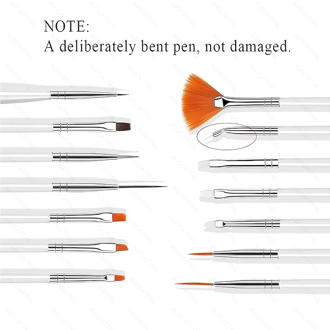 Auocattail nail art tool set