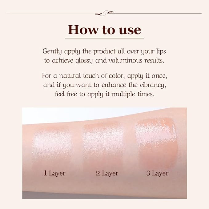 Elegant Glosy Premium Lip Balm (Rose), Nourishing