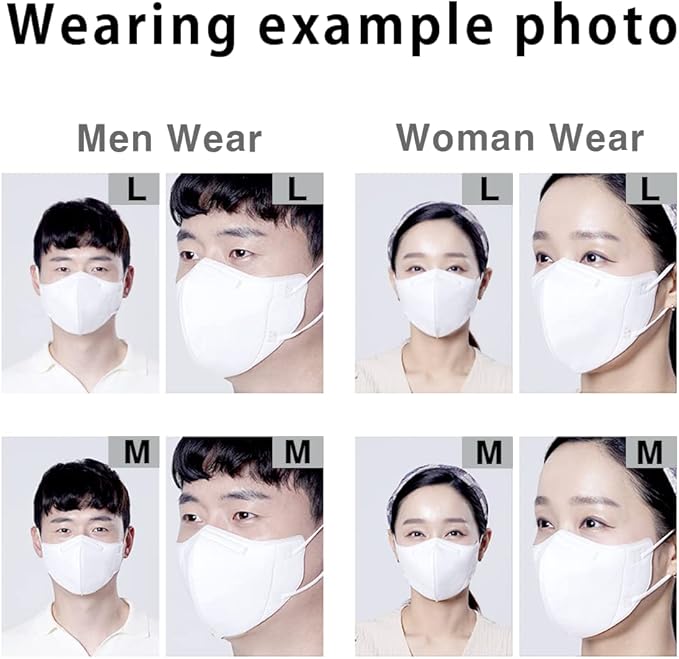 HOMSSEM [25pcs] VIUUM Deluxe Korean Face Color Mask– Soft and Durable Korea Face Mask for Adults –2D 4-Layer Filter 6Color (Pink beige-Medium)
