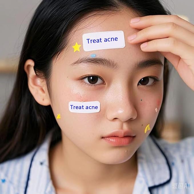 Pimple Patches Pimple Patches Midnight Magic，Salicylic Acid & Tea essential oil - Pimple Patches for Face, Hydrocolloid Acne Patch, Cute Face Stickers, Zit Patch（216pc）