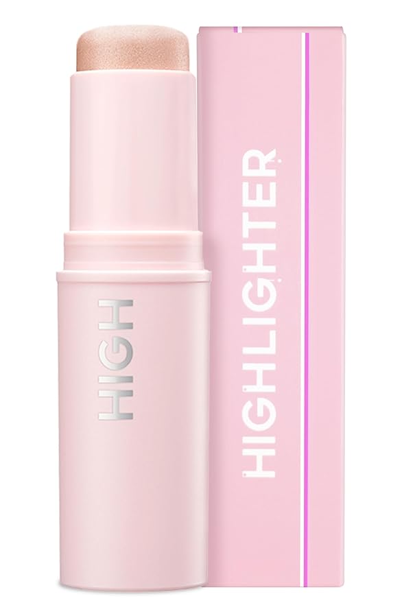 KAHI Highlighter - Skin-Illuminating Highlighter Makeup Stick | Long-lasting Pink Highlighter Makeup | Korean Highlighter Stick for Aging-Lines Improvement | Moisturizing Highlight Stick (0.32 fl oz)