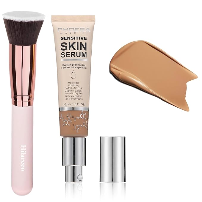 2024 New PHOERA Foundation Makeup for Mature Skin, (N04 Sand)