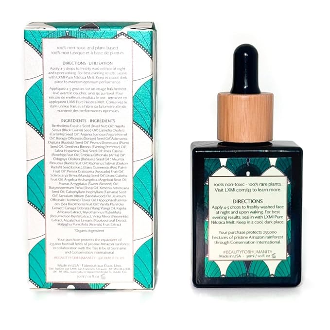 LXMI 33 Face Oil – Moisturizing, Protecting, and Glow-Giving Clean Skincare | Cruelty-Free, Vegan, Plant-Based | Social Impact and Ethically Sourced to Protect Amazonas Rainforest