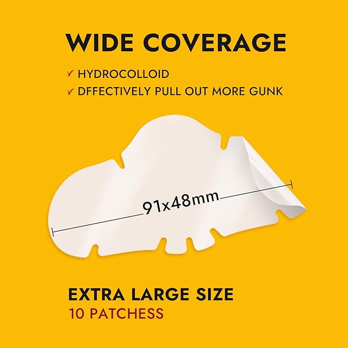 Epielle Over-Zit Nose Patches | Ultimate Hydrocolloid Solution for Clear Skin | 10 Acne Pimple and Blemish Patches for Nose