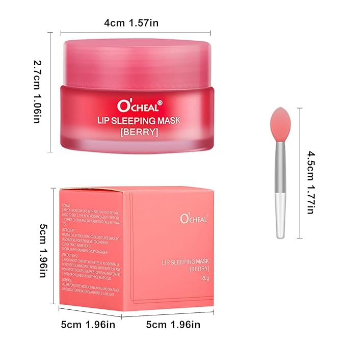 Lip Sleeping Mask Overnight Moisturizer Balm, Lines