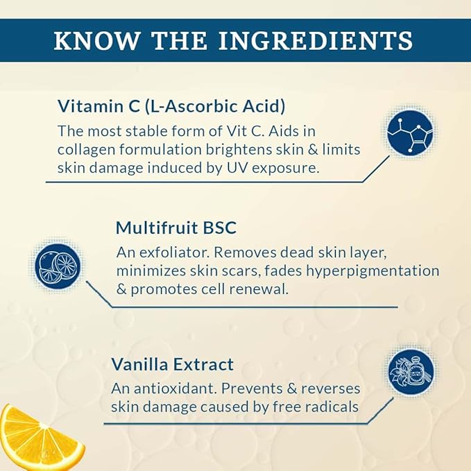 FCL 2% Vitamin C Face Wash, C Scape Cleanser for Gentle Exfoliation and Brightening | Cleanser Face Wash For Unevenly Pigmented Skin | Dark Spot Cleanser for Face - 200ml/6.76 Fl Oz