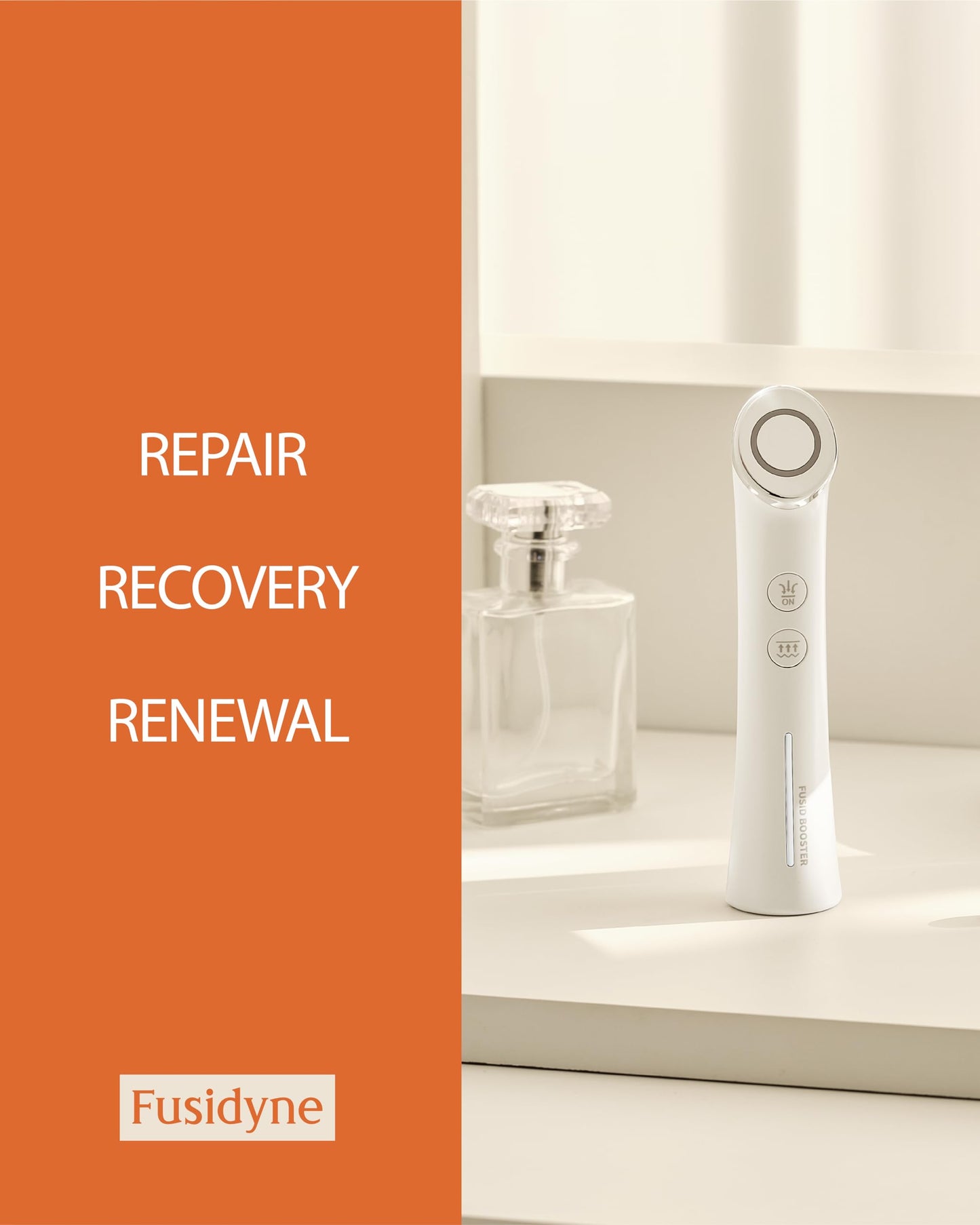 Fusidyne Fusid Booster - - Microcurrent Facial Toning Tool. Korean Skincare for Skin Elasticity, Density, Radiance. Multi-Functional Skin Tightening Massager