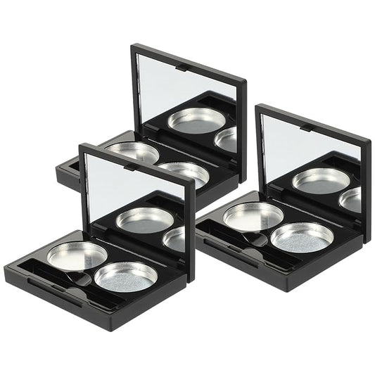 Empty Magnetic Eyeshadow Makeup Palette with 2Pcs Round